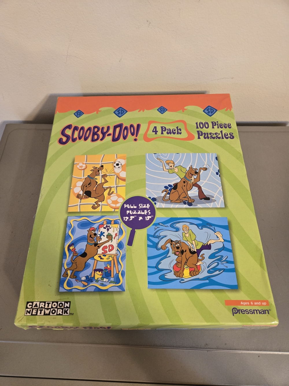 Pressman Toy Corp Scooby-Doo! 4 Pack of 100-piece Puzzles